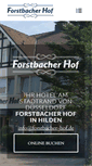 Mobile Screenshot of forstbacher-hof.de